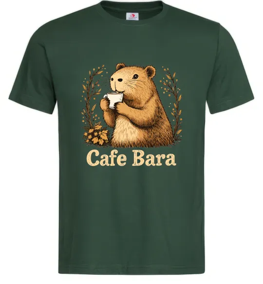 Мужская футболка Cafe bara Темно-зеленый фото