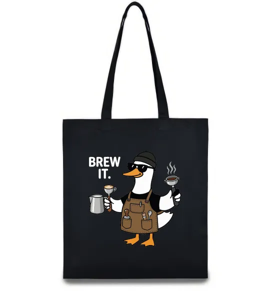 Эко-сумка Brew It Черный фото