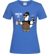 Женская футболка Brew It Ярко-синий Женская футболка Brew It Ярко-синий фото