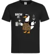 Мужская футболка Brew It Черный фото