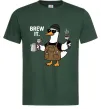 Мужская футболка Brew It Темно-зеленый фото