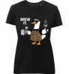 Женская премиум футболка Brew It Черный Женская премиум футболка Brew It Черный фото
