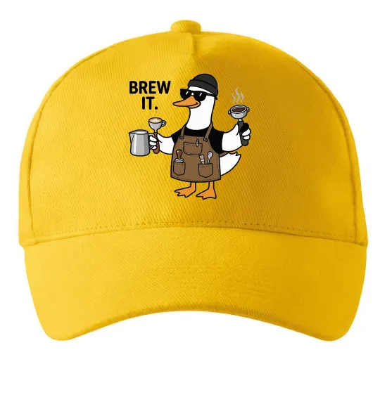 Кепка Brew It Солнечно желтый фото
