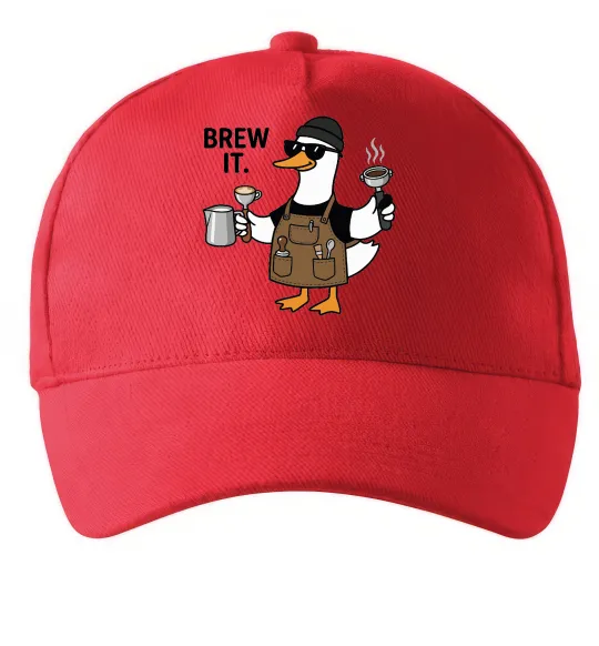 Кепка Brew It Красный фото
