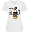 Женская футболка Brew It Белый Женская футболка Brew It Белый фото