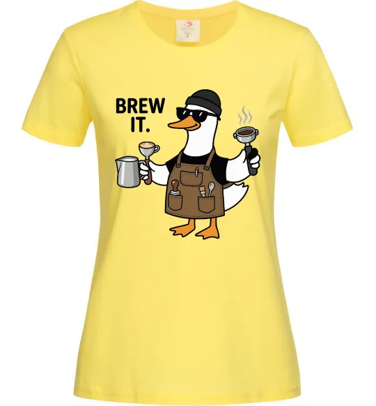 Женская футболка Brew It Лимонный фото
