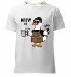 Мужская премиум футболка Brew It Белый Мужская премиум футболка Brew It Белый фото
