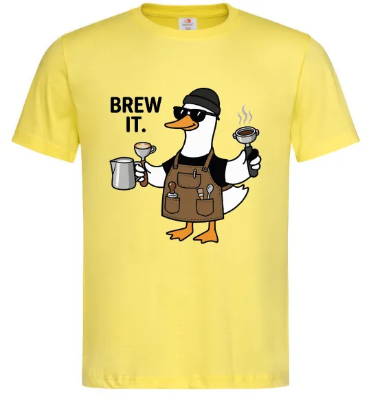 Мужская футболка Brew It Лимонный фото