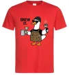 Мужская футболка Brew It Красный фото
