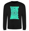 Світшот Люмінесцентний принт "electric universe" Чорний фото