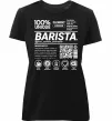 Женская премиум футболка Barista custom Черный Женская премиум футболка Barista custom Черный фото