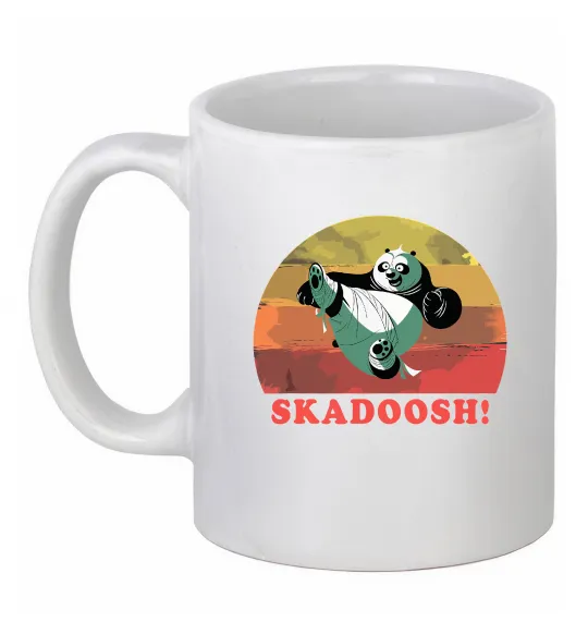 Чашка керамическая Panda Skadoosh Белый фото