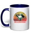 Чашка с цветной ручкой Panda Skadoosh Глубокий темно-синий Чашка с цветной ручкой Panda Skadoosh Глубокий темно-синий фото