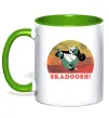 Чашка с цветной ручкой Panda Skadoosh Лаймовый Чашка с цветной ручкой Panda Skadoosh Лаймовый фото