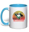 Чашка с цветной ручкой Panda Skadoosh Голубой Чашка с цветной ручкой Panda Skadoosh Голубой фото