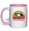 Чашка с цветной ручкой Panda Skadoosh Нежно розовый Чашка с цветной ручкой Panda Skadoosh Нежно розовый фото