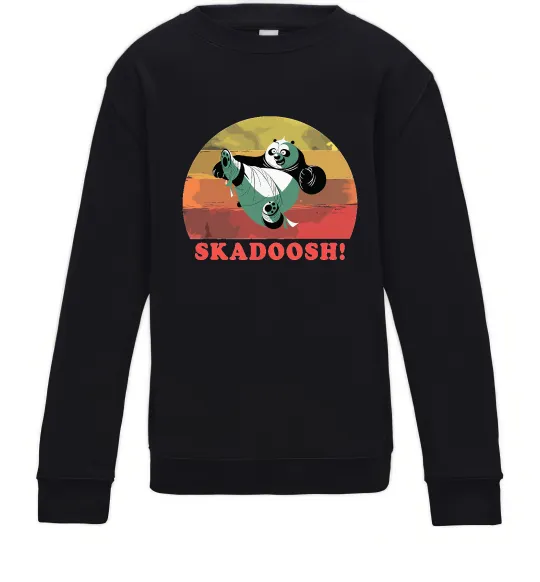 Детский Свитшот Panda Skadoosh Черный фото