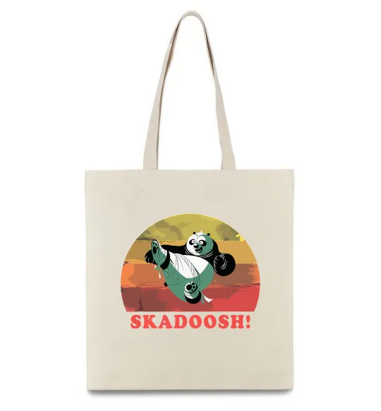 Эко-сумка Panda Skadoosh Бежевый фото