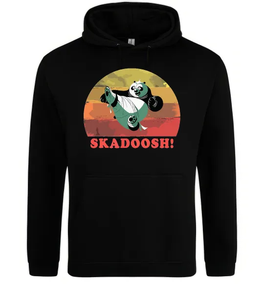 Женская толстовка (худи) Panda Skadoosh Черный фото
