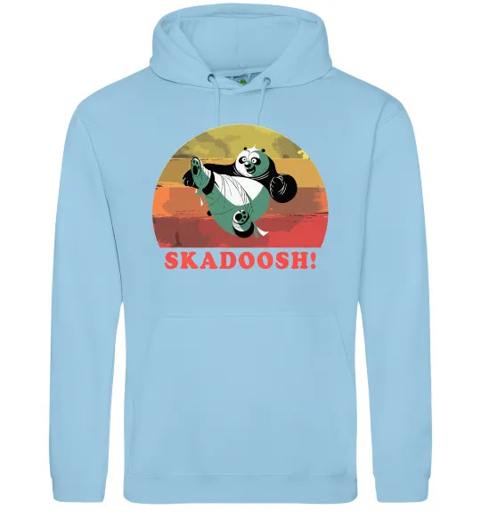 Женская толстовка (худи) Panda Skadoosh Голубой фото