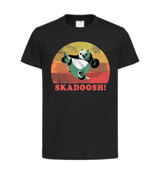Детская футболка Panda Skadoosh Черный фото