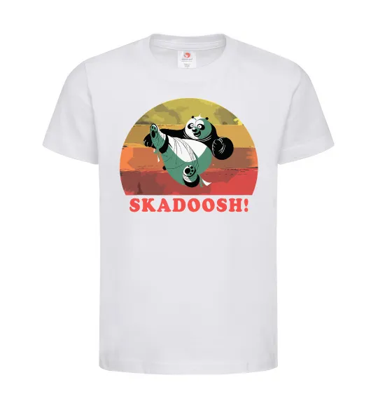 Детская футболка Panda Skadoosh Белый фото