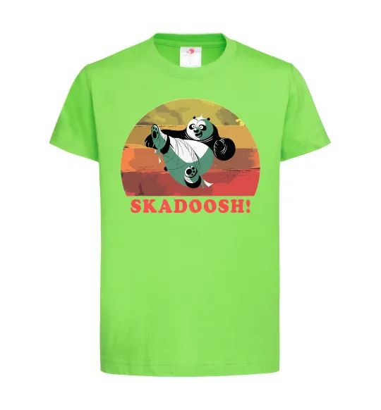 Детская футболка Panda Skadoosh Лаймовый фото