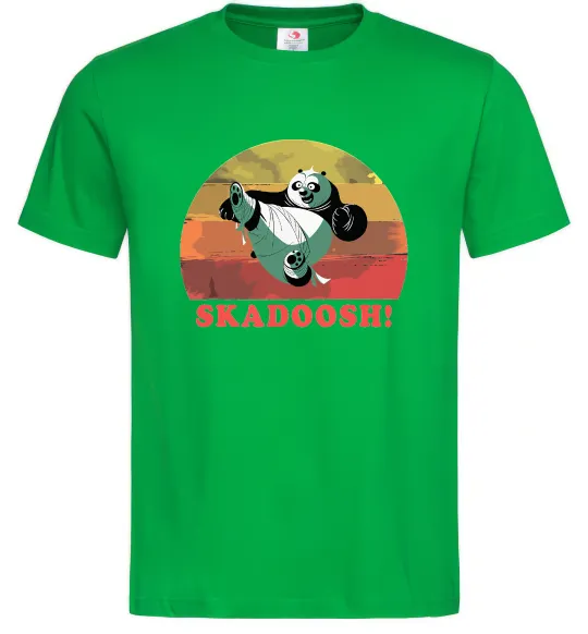 Мужская футболка Panda Skadoosh Зеленый фото