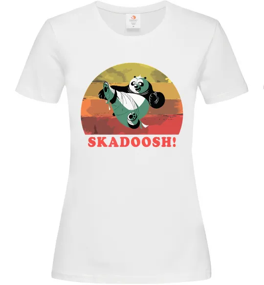 Женская футболка Panda Skadoosh Белый фото