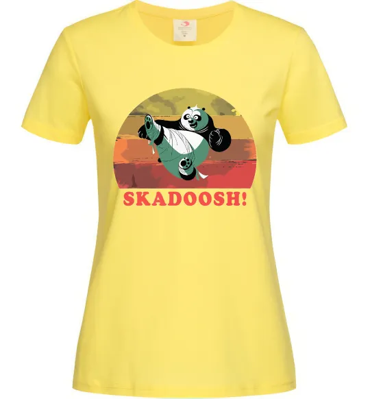 Женская футболка Panda Skadoosh Лимонный фото