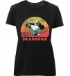 Женская премиум футболка Panda Skadoosh Черный Женская премиум футболка Panda Skadoosh Черный фото
