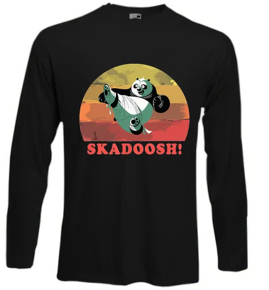 Лонгслив Panda Skadoosh Черный фото