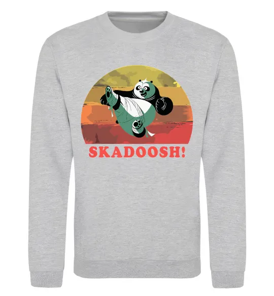 Свитшот Panda Skadoosh Серый меланж фото