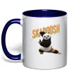 Чашка с цветной ручкой Panda skadoosh the dragon warrior Глубокий темно-синий Чашка с цветной ручкой Panda skadoosh the dragon warrior Глубокий темно-синий фото