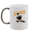 Чашка с цветной ручкой Panda skadoosh the dragon warrior Серебро Чашка с цветной ручкой Panda skadoosh the dragon warrior Серебро фото