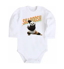 Детский боди Panda skadoosh the dragon warrior Белый фото