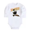 Детский боди Panda skadoosh the dragon warrior Белый фото