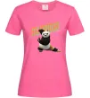 Женская футболка Panda skadoosh the dragon warrior Ярко-розовый Женская футболка Panda skadoosh the dragon warrior Ярко-розовый фото