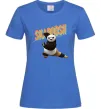 Женская футболка Panda skadoosh the dragon warrior Ярко-синий Женская футболка Panda skadoosh the dragon warrior Ярко-синий фото