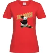 Женская футболка Panda skadoosh the dragon warrior Красный Женская футболка Panda skadoosh the dragon warrior Красный фото