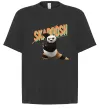 Футболка Оверсайз Panda skadoosh the dragon warrior Черный Футболка Оверсайз Panda skadoosh the dragon warrior Черный фото