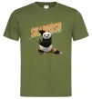 Мужская футболка Panda skadoosh the dragon warrior Оливковый Мужская футболка Panda skadoosh the dragon warrior Оливковый фото
