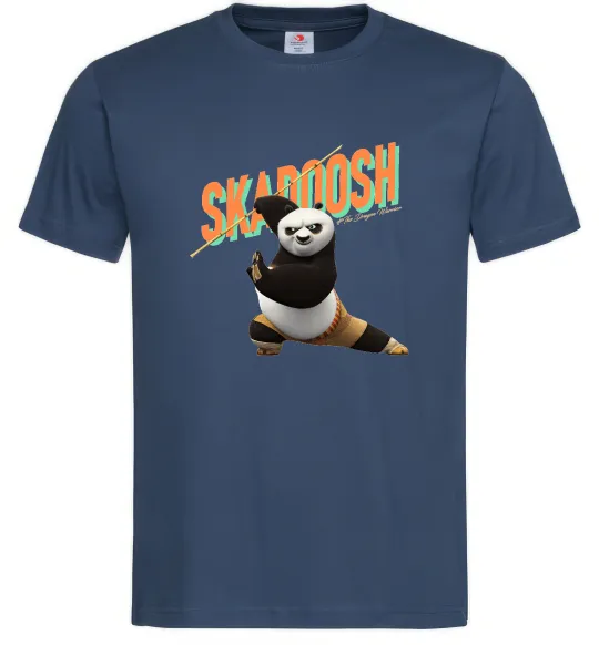 Мужская футболка Panda skadoosh the dragon warrior Темно-синий фото