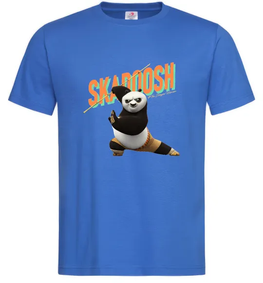 Мужская футболка Panda skadoosh the dragon warrior Ярко-синий фото