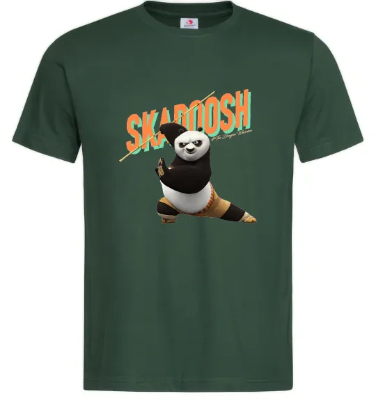 Мужская футболка Panda skadoosh the dragon warrior Темно-зеленый фото