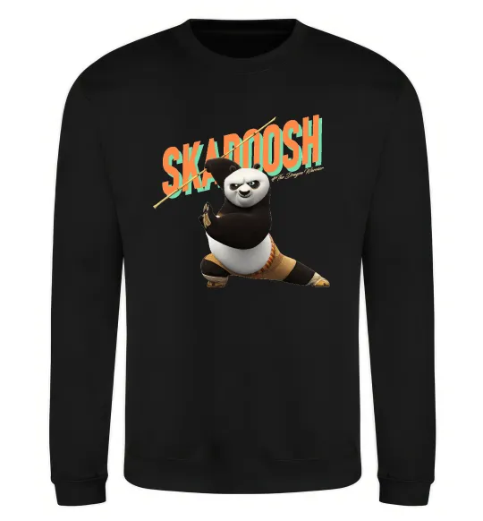 Свитшот Panda skadoosh the dragon warrior Черный фото