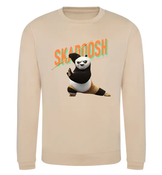 Свитшот Panda skadoosh the dragon warrior Песочный фото