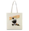 Эко-сумка Panda skadoosh the dragon warrior Бежевый Эко-сумка Panda skadoosh the dragon warrior Бежевый фото