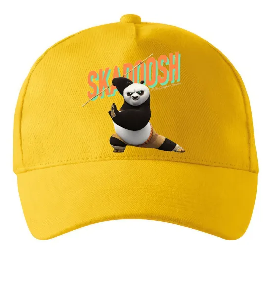 Кепка Panda skadoosh the dragon warrior Солнечно желтый фото