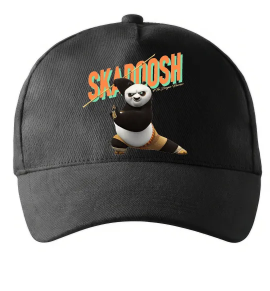 Кепка Panda skadoosh the dragon warrior Черный фото
